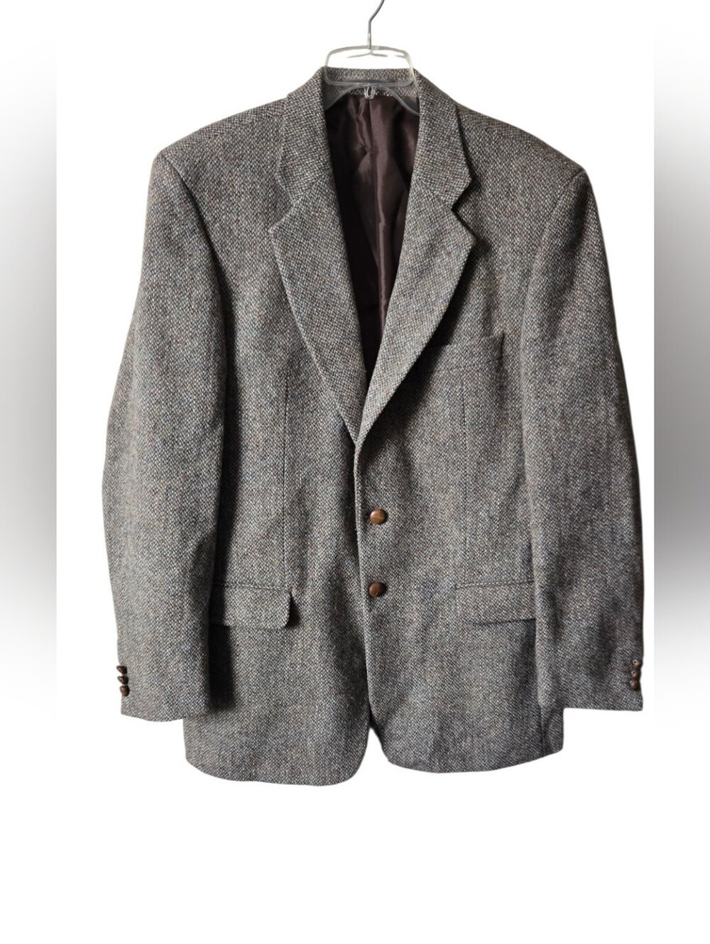 VTG Brook Taverner Harris Tweed Wool Blazer Jacket 42L